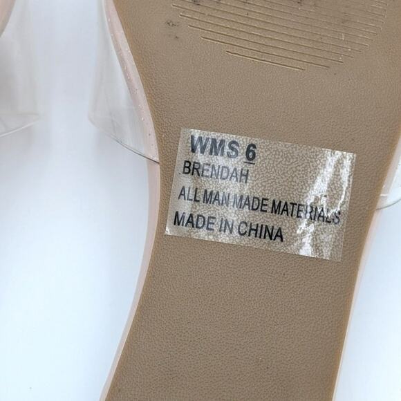 DV by Dolce Vita Brendah Slide Dress Sandal Women's Clear Size US6 EU37 - Picture 9 of 11